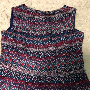 Multicolored patterned Dress